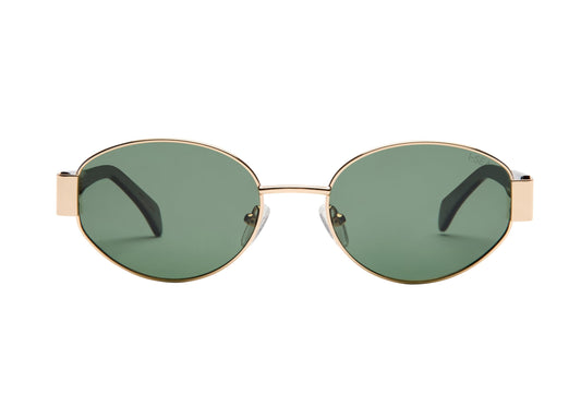 I-SEA Women's Sunglasses - Lennox (GOLD/GREEN POLARIZED)