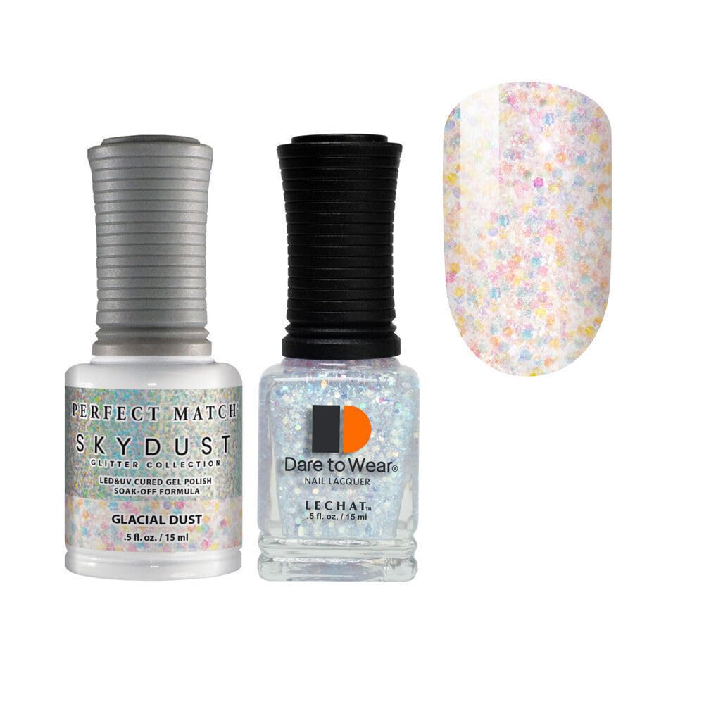 LeChat Perfect Match Gel Polish + Nail Lacquer - Glacial Dust #SDMS09 - 0.5 oz Beauty & Personal Care LECHAT