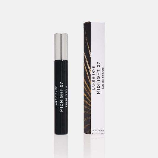 Lake & Skye Midnight 07 Eau de Parfum Travel Spray, Long Lasting Fragrance, 0.5 fl oz (15 ml) - Amber, Vanilla, Patchouli, Rose, Fruity, Vegan Beauty & Personal Care Lake & Skye