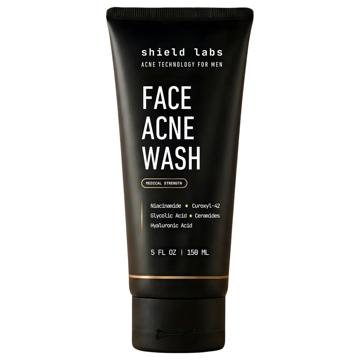 Shield Face Acne Wash for Men and Boys, Curoxyl-42 Face Wash to Clear, Treat, and Prevent Acne, Gentle formula with Niacinamide, Hyaluronic Acid, Beauty and Personal Care Shield