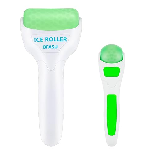 BFASU Ice Roller, Face Roller 2 PCS, Massage Tools with Mini Roller for Eye, Face and Body, Relax and Alleviate Puffiness Fine Lines Minor Pain