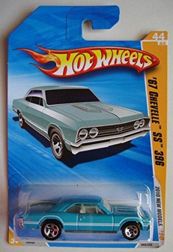HOT WHEELS 2010 NEW MODELS TEAL '67 CHEVELLE SS 396 44/44 5 SPOKE