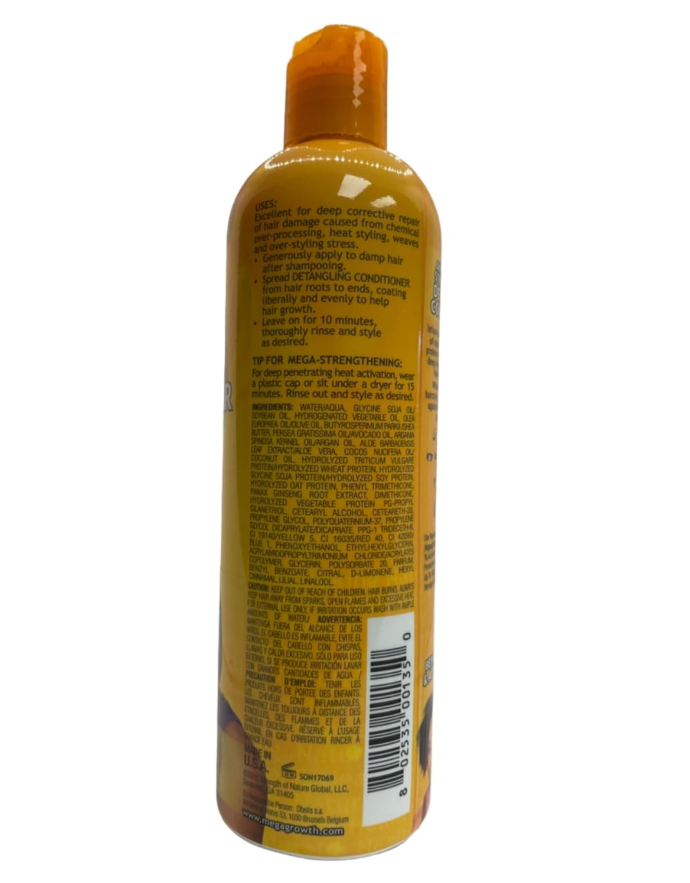 Profectiv Mega Growth Detangling Conditioner, 12 oz (Pack of 3)