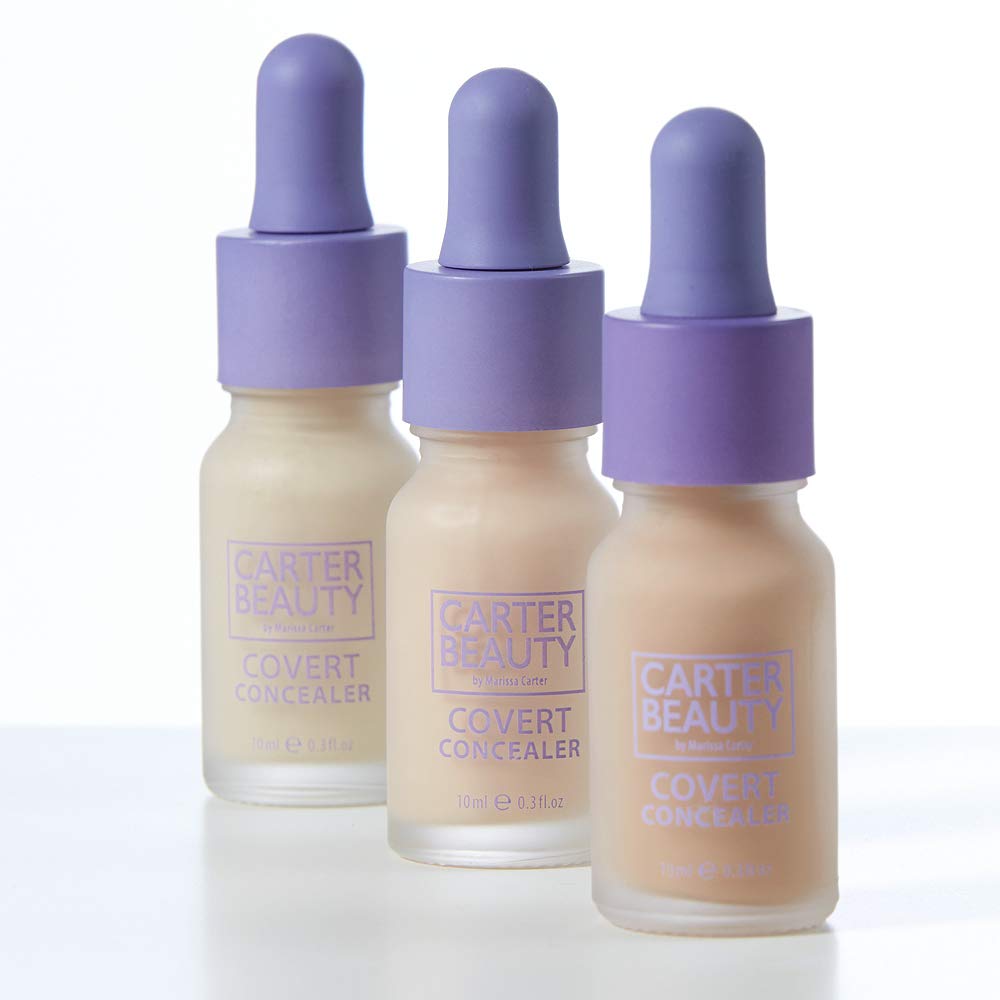 Carter Beauty By Marissa Carter Covert Brightening Concealer - Creamy - Instant Undereye Brightener and Redness Corrector - Vegan, Cruelty Free