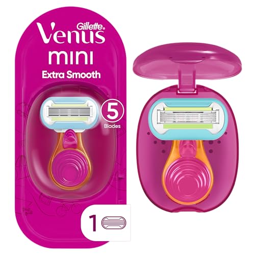Gillette Venus Extra Smooth Travel Razor Kit for Women, Mini Handle + Refill + Case Beauty and Personal Care Gillette Venus Default Title