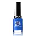Revlon ColorStay Gel Envy Longwear Nail Polish, with Built-in Base Coat & Glossy Shine Finish, in Blue/Green, 440 Wild Card, 0.4 oz