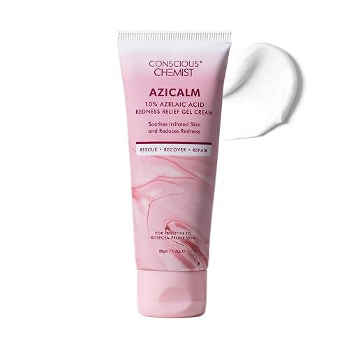 Conscious Chemist® 10% Azelaic Acid Cream 50g | Face Moisturizer for Acne-Prone Skin, Redness Relief & Irritation | For Men & Women | All Skin Types |
