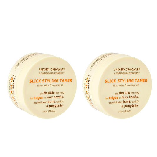 Mixed Chicks Slick Styling Tamer-Edge Tamer with Castor and Coconut Oil, 2 fl. oz. (Pack of 2)