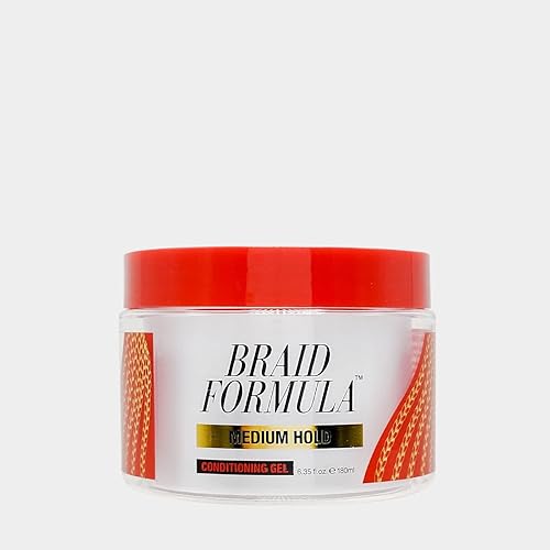 EBIN NEW YORK Braid Formula Conditioning Gel, Medium Hold, 6.35oz | Great for Braiding, Twisting, Edges, No Residue, No Flaking, Strong Hold, High