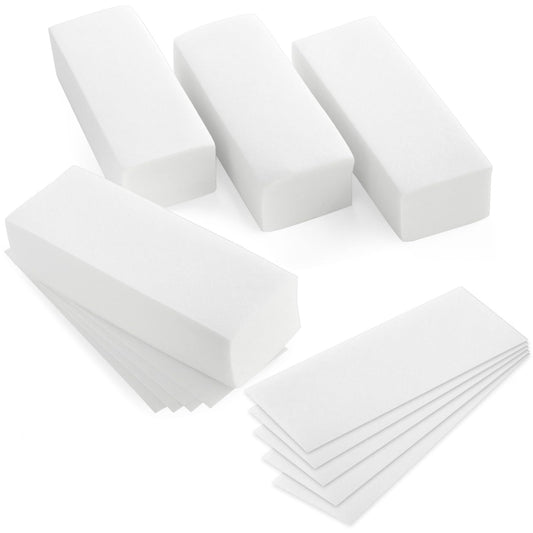 Juvale Wax Strips for Hair Removal - 7.85 x 2.7 In Pack of 400 Non-Woven Disposable Sheets - Customizable Face & Body Waxing Strips for Women Smooth