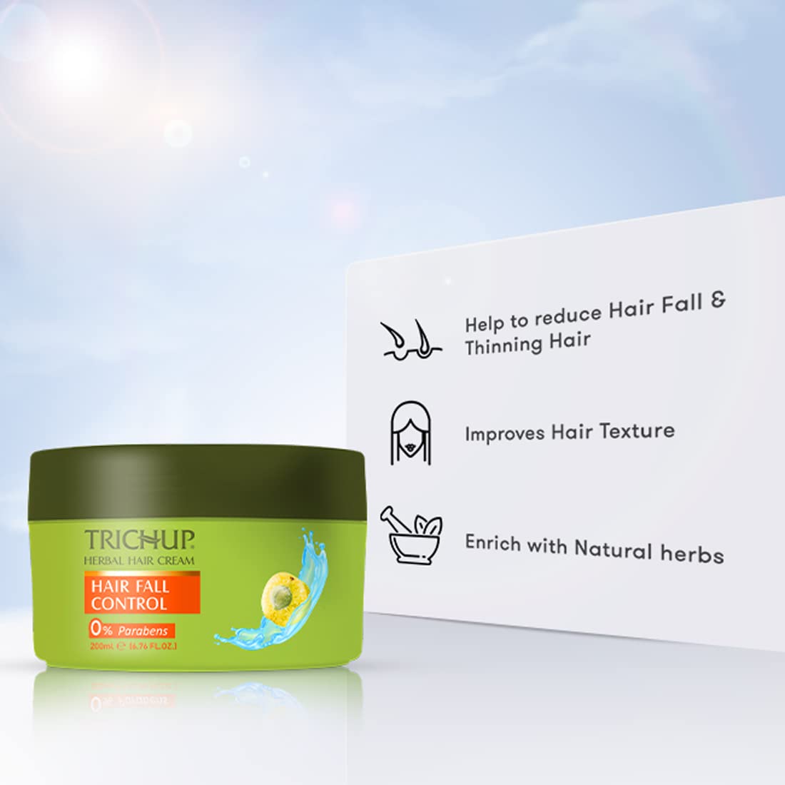Trichup Hair Fall Control Herbal Hair Cream (200ml)
