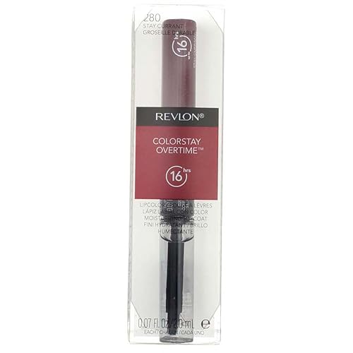 Revlon ColorStay Overtime Liquid Lip Color, Stay Currant [280] 1 ea (Pack of 4)