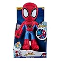 Marvel Spidey and His Amazing Friends Web Flash Spidey Plush - 9-Inch Plush with Light Up Signal - Toys Featuring Your Friendly Neighborhood Spideys
