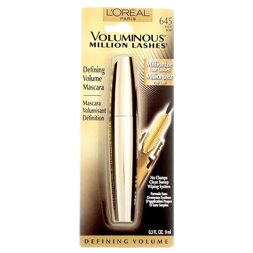 L’Oreal ParisVoluminous Million Lashes Mascara, Black 645