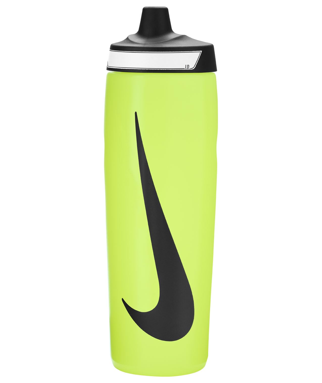 Nike Refuel Bottle 24 oz Sports Bottle BPA Free Airtight (VOLT/BLACK/BLACK)