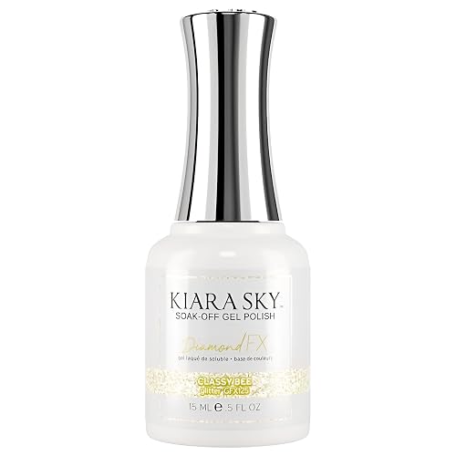 KIARA SKY Soak Off Gel Nail Polish DIAMOND FX 0.5 fl oz, CLASSY BEE (GFX125) Beauty & Personal Care KIARA SKY