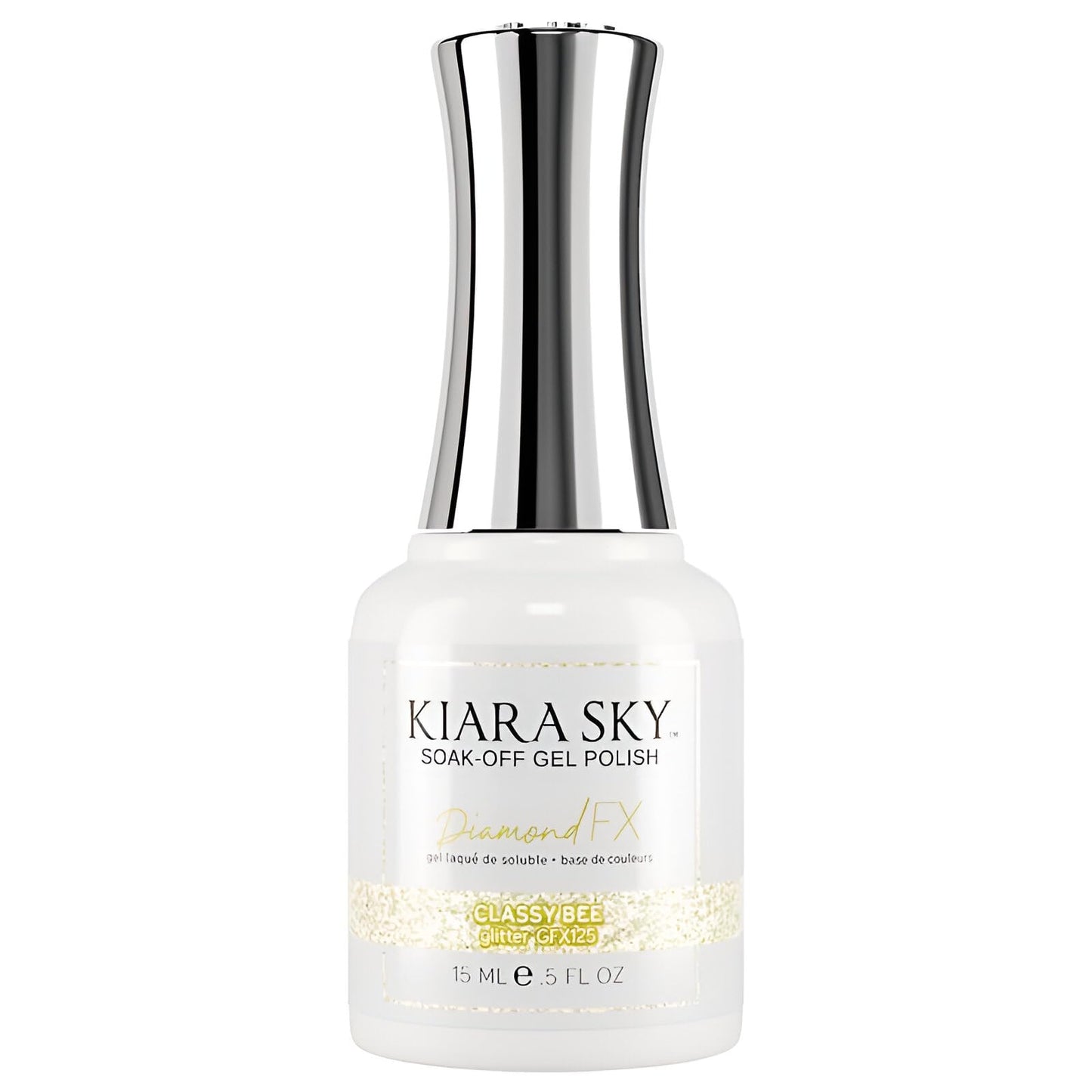 KIARA SKY Soak Off Gel Nail Polish DIAMOND FX 0.5 fl oz, CLASSY BEE (GFX125) Beauty & Personal Care KIARA SKY