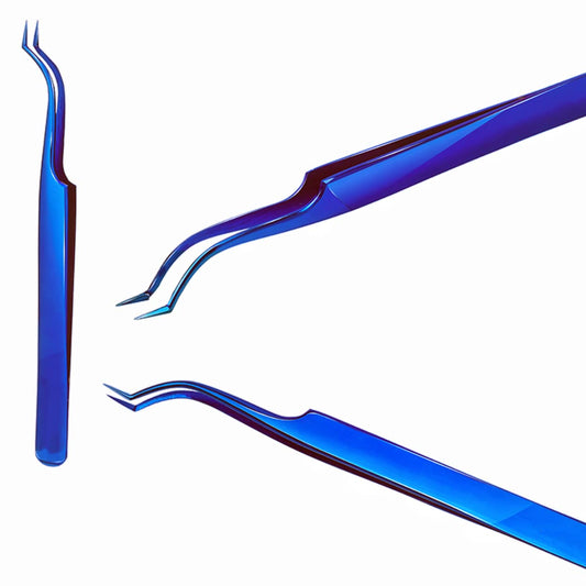 Volume Tweezers Eyelash Extensions Neat Volume Lash Tweezers 2 Pcs L & C Shape High Precesion Eyelash Tweezer For 0.03~0.25mm Lashes Mega Volume Beauty and Personal Care Libeauty