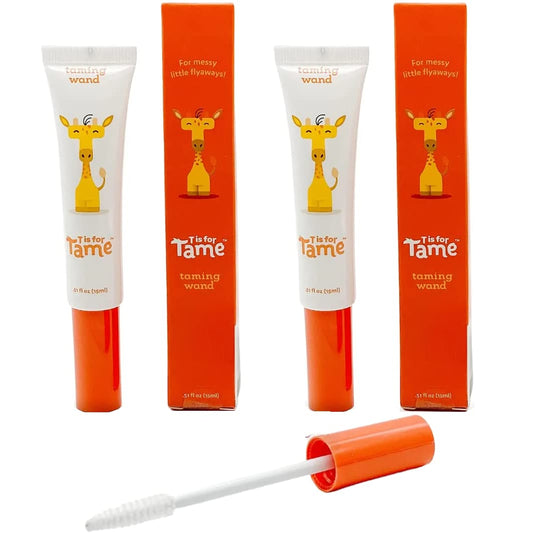 T is for Tame - Hair Taming Cream Wand for Flyaways, Frizz - Natural & Vegan Kids Hair Care Styling Wand - Slick Back Smoothing Hair Stick for Baby