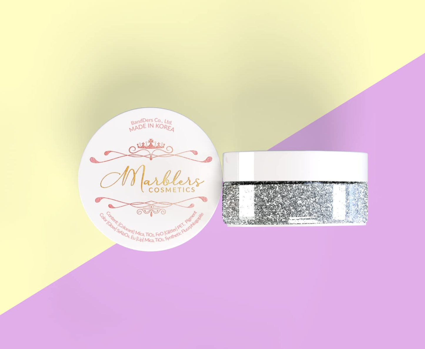 MARBLERS Neon Face & Body Glitter [Fluorescent Orange] 0.18oz (5g) | Fine | Non-Toxic | Vegan | Cruelty-Free | Ethically Sourced | Festival Makeup |