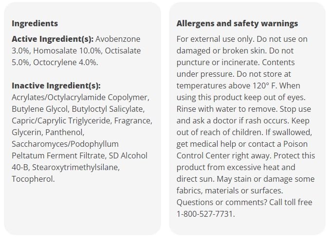 HEB White Gardenia Sunscreen Spray, Oxybenzone Free, SPF 50, 5.5 oz