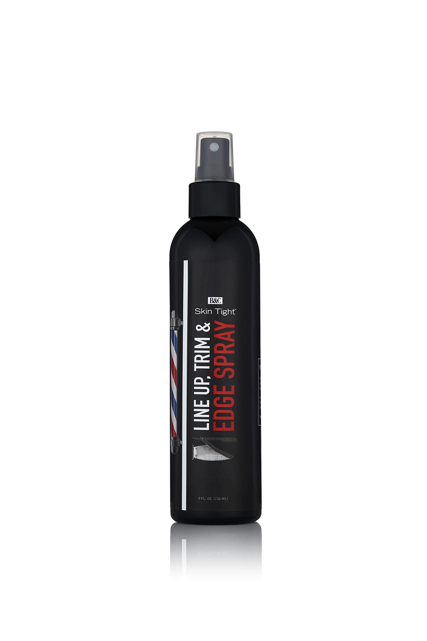 B&C Skin Tight Line Up Spray - Empowers Designs, Lines, Shape Ups, Edges - also great for Eyebrows, Beards, Mustaches (8 oz)