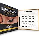 Invisible Magnetic Eyelashes and Eyeliner Kit- 10 Pairs Natural Look False Lashes With 2 Magic Magnetic Eyeliner Pens and Applicator- 3D Reusable