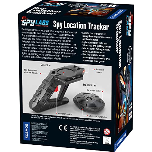 Thames & Kosmos Spy Labs Spy Location Tracker – Find Treasures, Track Suspects & Create Scavenger Hunts with Ultrasonic Sensor Gadget