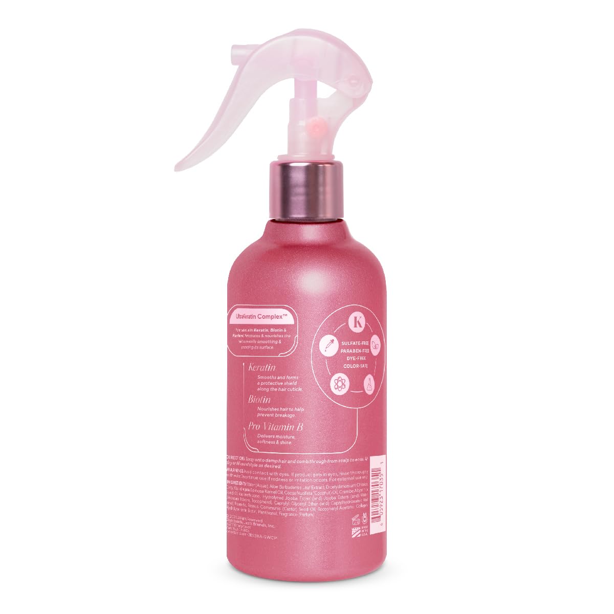 Infusion K Keratin Anti-Breakage Frizz Control Treatment with UltraKeratin Complex - Reduces Air Dry Time & Leaves Hair Silky Smooth | Color Safe |