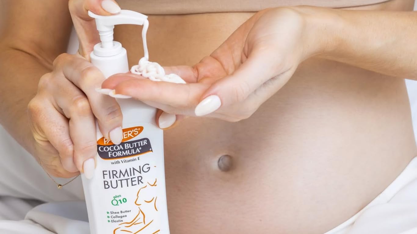 Palmer's Cocoa Butter Formula with Vitamin E + Q10 Firming Butter Body Lotion, Postpartum Essentials Skin Care, Shea Butter, Collagen and Elastin Beauty and Personal Care Palmer's