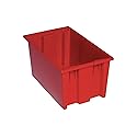 Quantum Storage snt185 Nest Totes Heavy Duty Part Organizer Bins - 18" x 11" x 9" - 6 Pack
