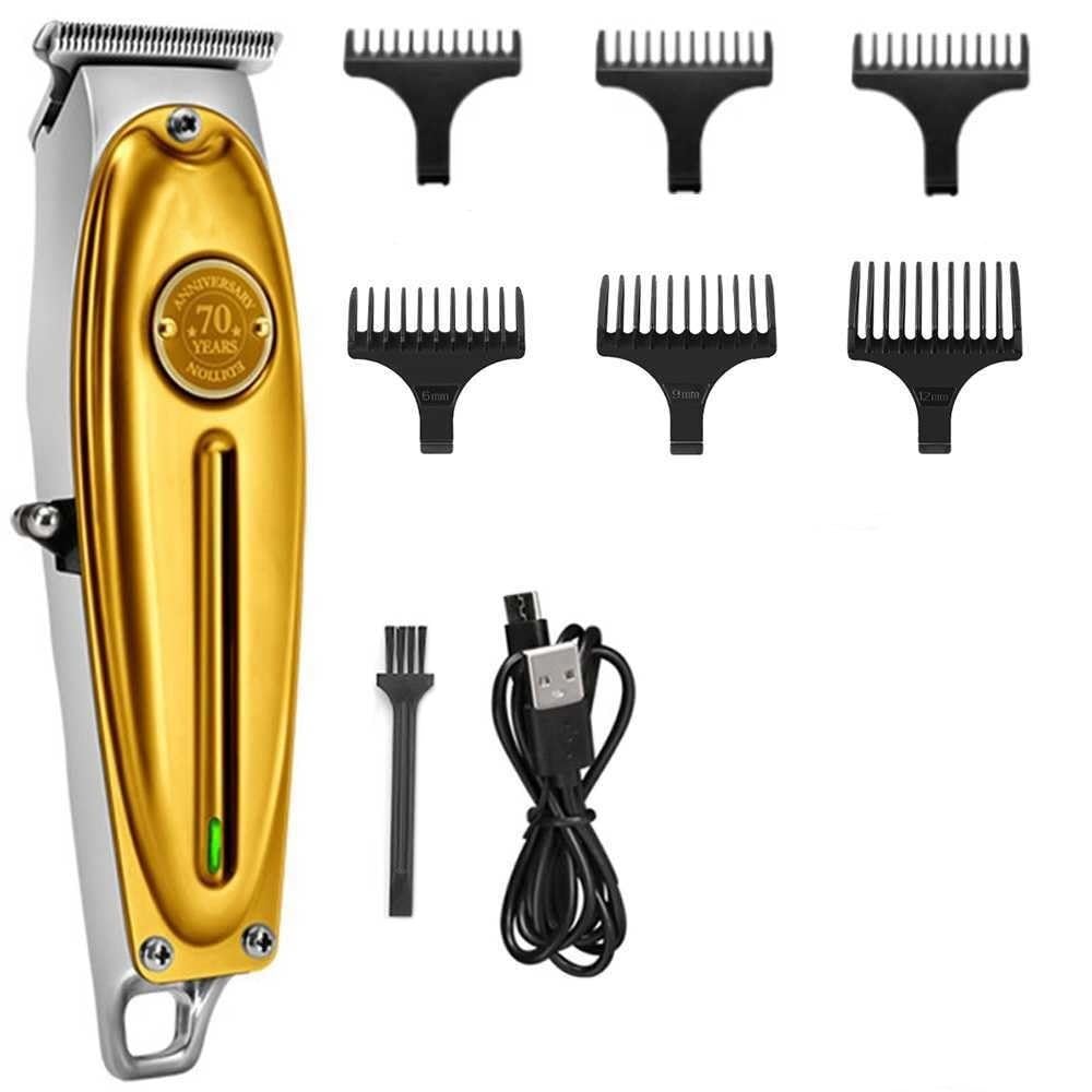 QDKVTNDJZ Mens Hair Clippers, Professional Beard/Hair Trimmer with Bald Blade for Men Stylists and Barbers Cordless Rechargeable(Gold) Beauty and Personal Care QDKVTNDJZ