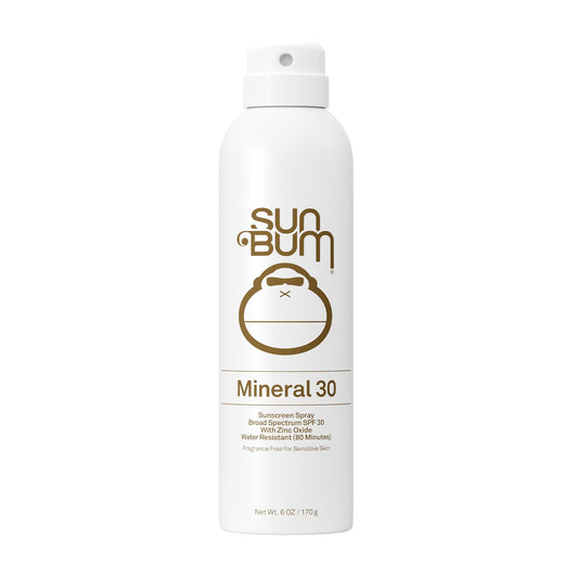Sun Bum Mineral SPF 30 Sunscreen Body Spray - NEW FORMULA 2026 Water-Resistant Broad Spectrum Moisturizing Sunscreen with Vitamin E - Hawaii 104 Act