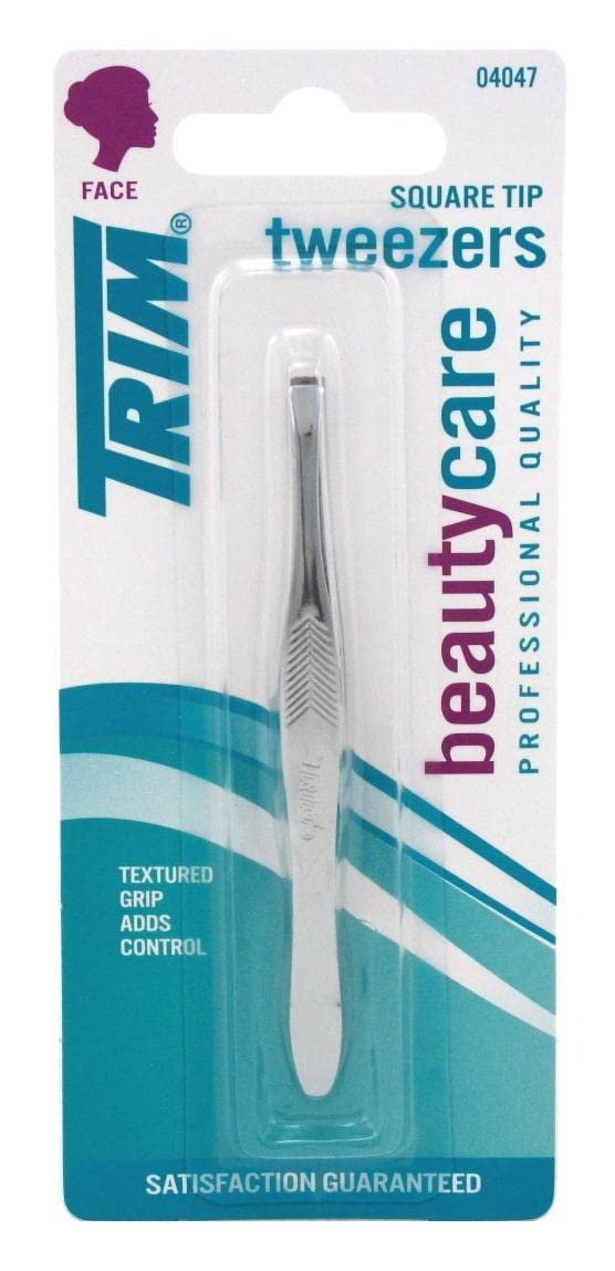 Trim Tweezr Square Size Ea Trim Square Tip Tweezers, 1 Count (Pack of 6)