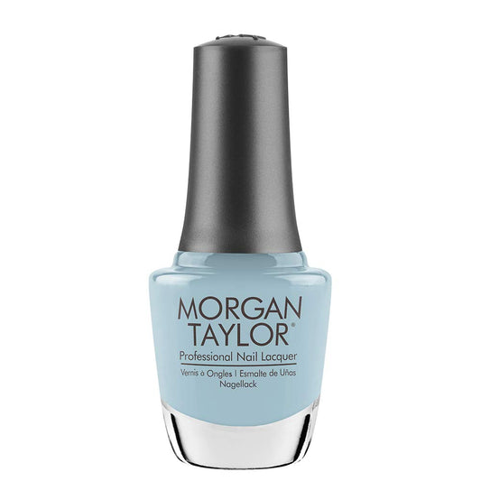 Morgan Taylor Nail Lacquer (Water Baby) Blue Professional Lacquer, Vibrant, Chip-Resistant, Fast-Drying, Long-Lasting, High-Shine, Perfect