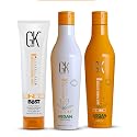 GK HAIR Vegan Shampoo & Conditioner Set (240ml) with The Best Keratin Treatment (100ml) | Complete Hair Care Kit for Smoother, Nourished, Healthier