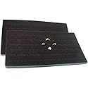 FindingKing 2 72 Slot Black Jewelry Travel Ring Inserts Display Pads