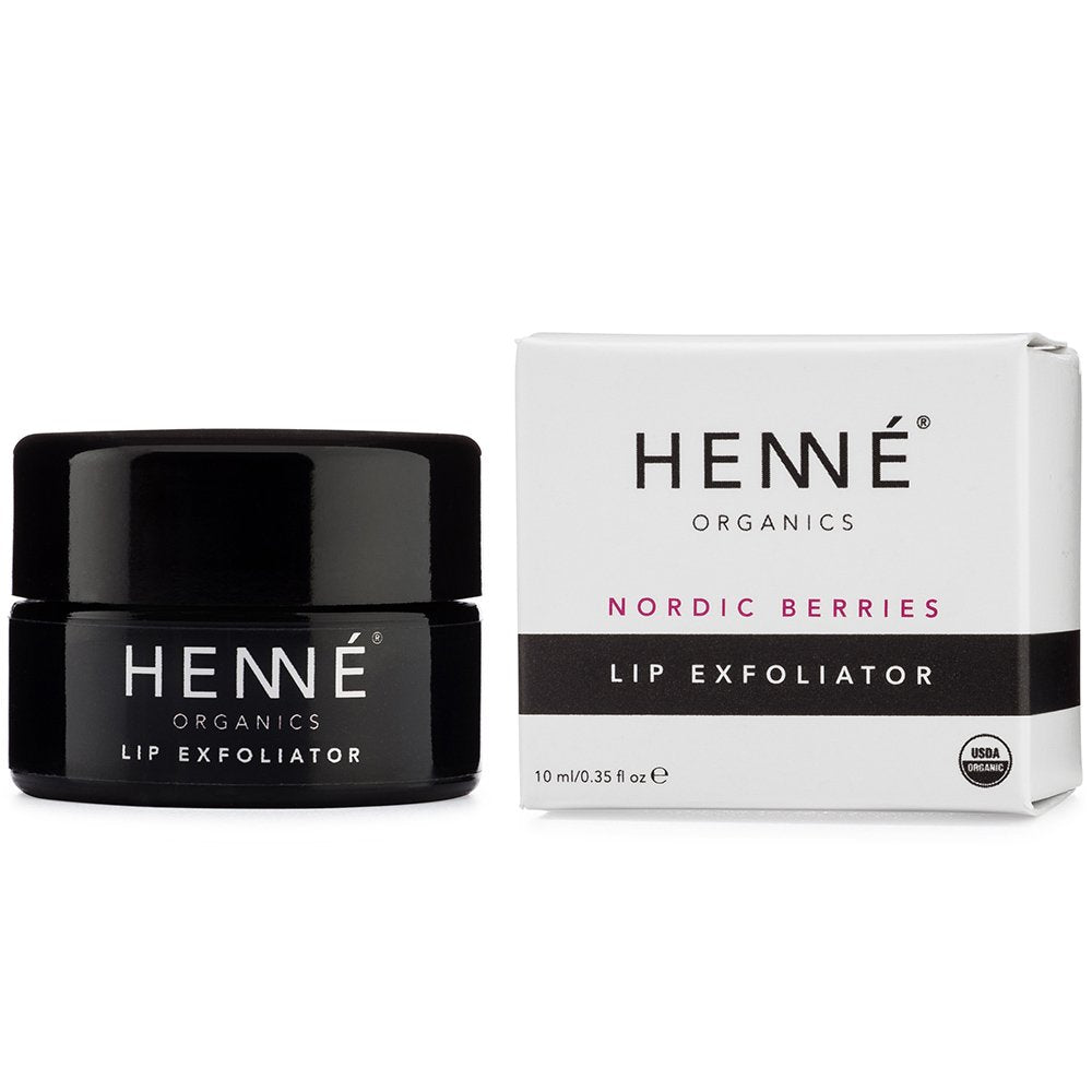 Henné Organics Lip Exfoliator - Natural and Organic Sugar Scrub - Nordic Berries Beauty and Personal Care HennÃ Organics