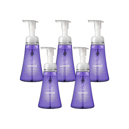 Method Foaming Hand Soap, French Lavender, 10 Fl Oz. (Pack of 5)