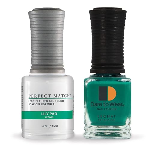 LeChat Perfect Match Gel Polish, Lily Pad, 2 count (0.50 ounce each) (PMS99) Beauty & Personal Care LECHAT