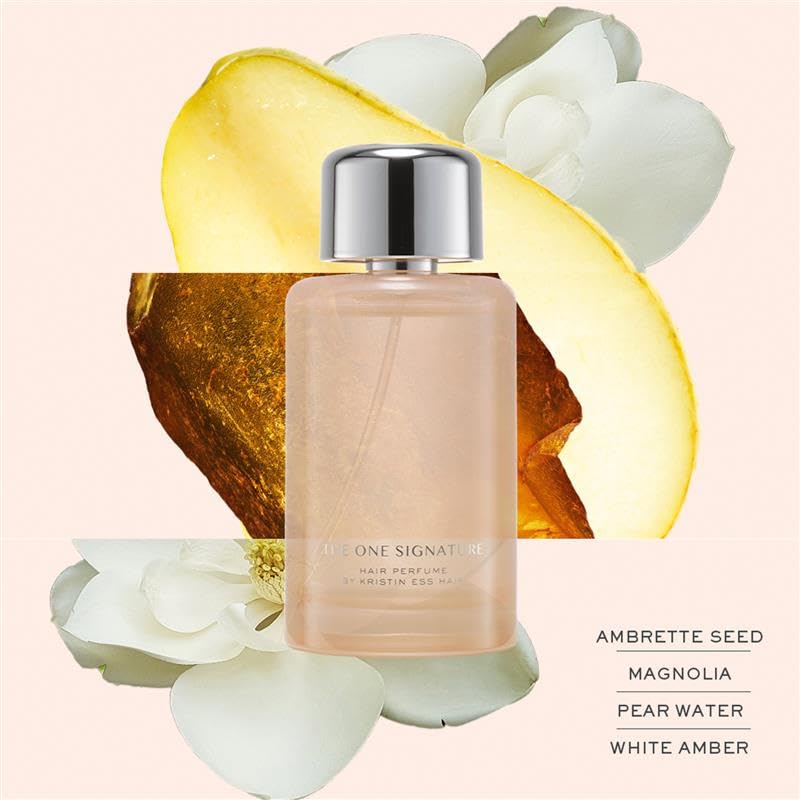 Kristin Ess One Signature Hair Perfume for Women - Long Lasting Hair Fragrance Spray, Pear Sandalwood Magnolia Scent, Deodorizing Hair Mist