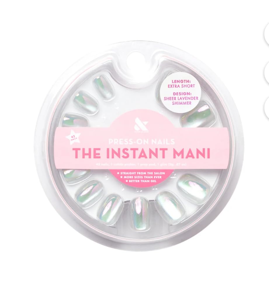 Olive & June Instant Mani Summer Press-On Nails (Glue) | 42 Fake Nails, 21 Sizes | Non-Toxic, Long-Lasting Recycled Materials | Salon-Quality | Extra Beauty & Personal Care Olive & June