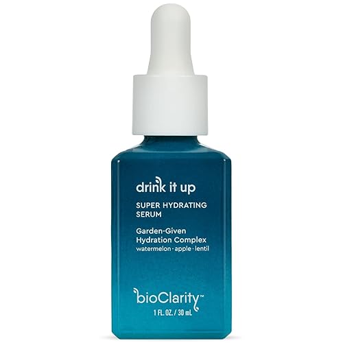 BioClarity Oil-Free Deep Hydrating Serum, 100% Vegan, Non-Toxic, Long-Lasting Hydration, With Vitamin E, Lentil & Watermelon, Lightweight Moisturizing