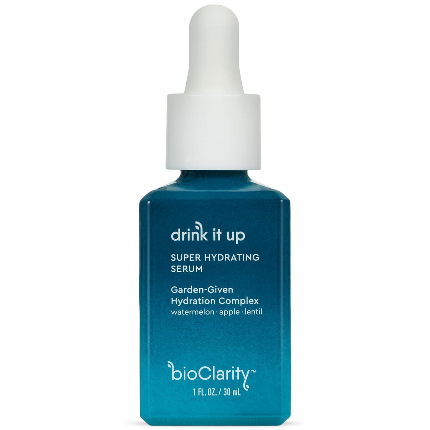 BioClarity Oil-Free Deep Hydrating Serum, 100% Vegan, Non-Toxic, Long-Lasting Hydration, With Vitamin E, Lentil & Watermelon, Lightweight Moisturizing