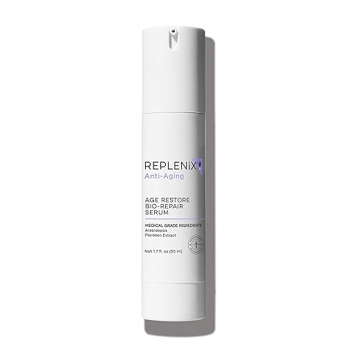Replenix Age Restore Bio-Repair Serum, Anti-Aging Brightening Face Treatment with Medical-Grade Antioxidants (1.7 oz)