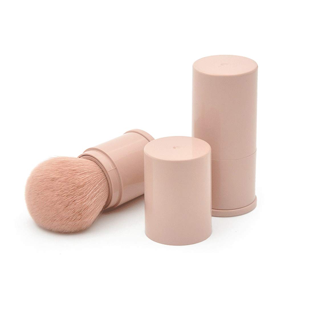 RN BEAUTY Retractable Powder Brushes Foundation Brush Blush Brush Bronzer Brush Face Blender Brush Professional Mineral Blending Buffing Kabuki Makeup