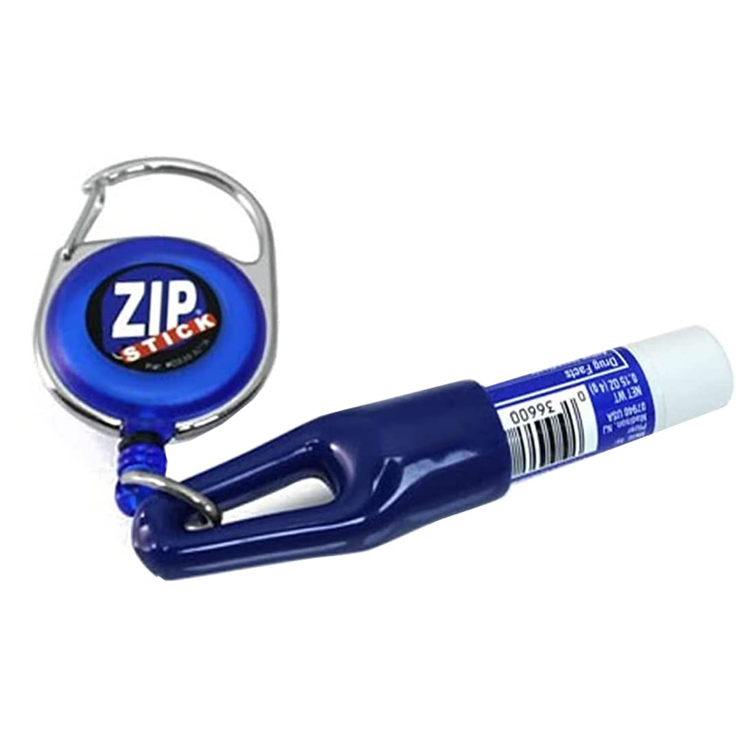 Clip-On Retractable ZIP Stick - Blue (Extends 32 Inches) Fits all Standard Stick-Type Lip Balms and Lip Gloss