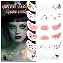 Glitter Freckles, Holographic Face and Body Glitter Tattoo Sparkle for Women Gold Glow Cosmetic Star Makeup Accessories for Festival Rave (6pcs