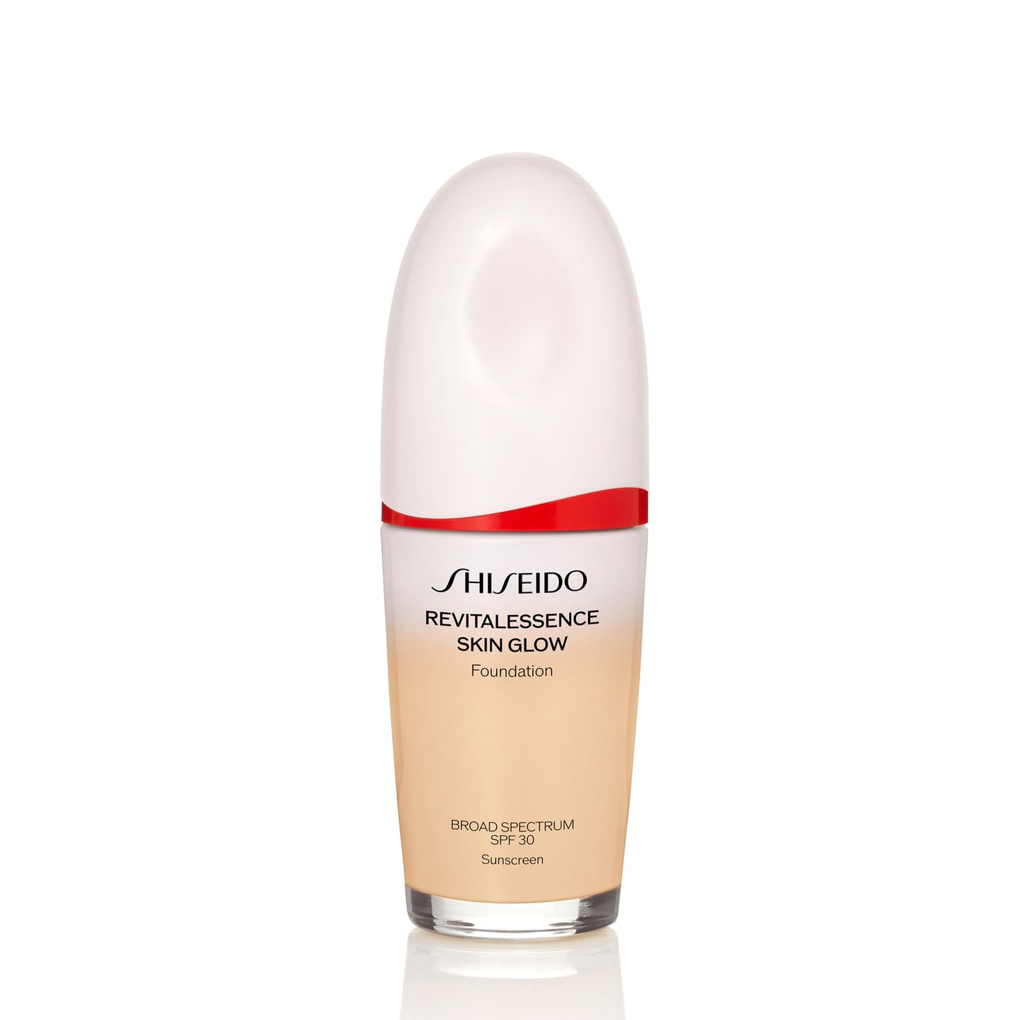 Shiseido RevitalEssence Skin Glow Foundation SPF 30, 140 Porcelain - Buildable, Medium Coverage - 24-HR Hydration & 12-HR Wear - Transfer, Crease