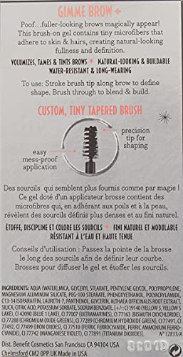 Benefit Benefit Gimme Brow+ Volumizing Fiber Gel Gimme Brow+ #1 Light, 0.1 fluid_ounces